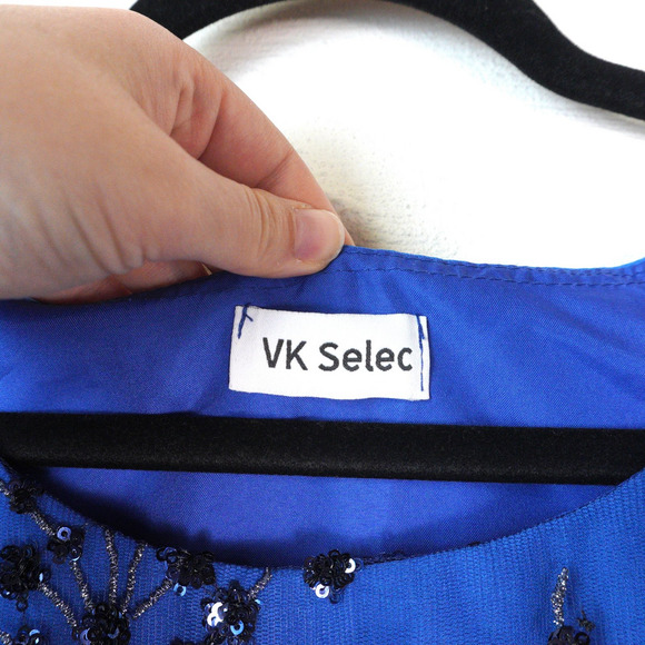 NWT Floral Beaded Boxy Silhouette Tank VK Selec Size L Formal Wedding‎ Guest - Picture 5 of 7